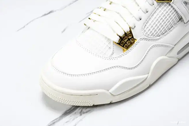 Reps LUCY Gold Jordan 4 Retro AQ9129-170 Metallic 0622